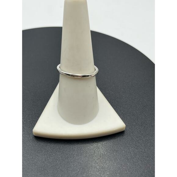 925 Sterling Silver Marquise Prong Amethyst February Estate Signed Ring 8.75 - Picture 10 of 11